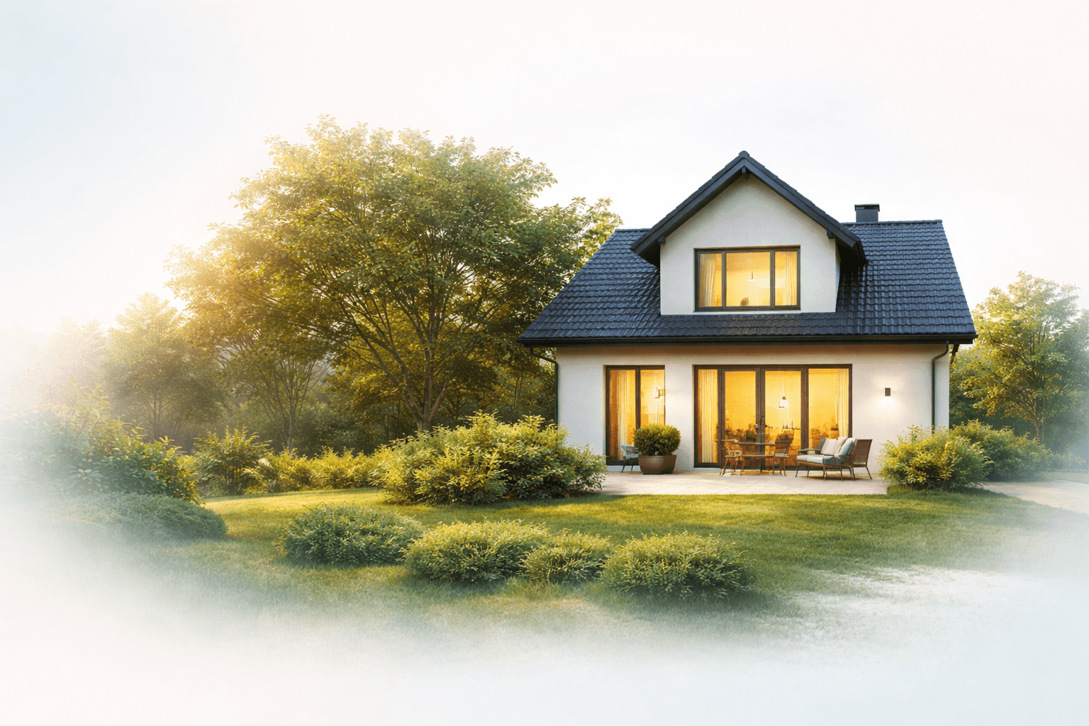 Casa svizzera con valutazione immobiliare visualizzata